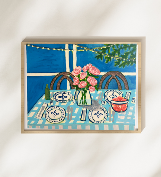 Summer Supper – 24" x 20" Acrylic on Canvas