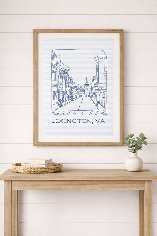 Lexington Sketch - Blue Stripe